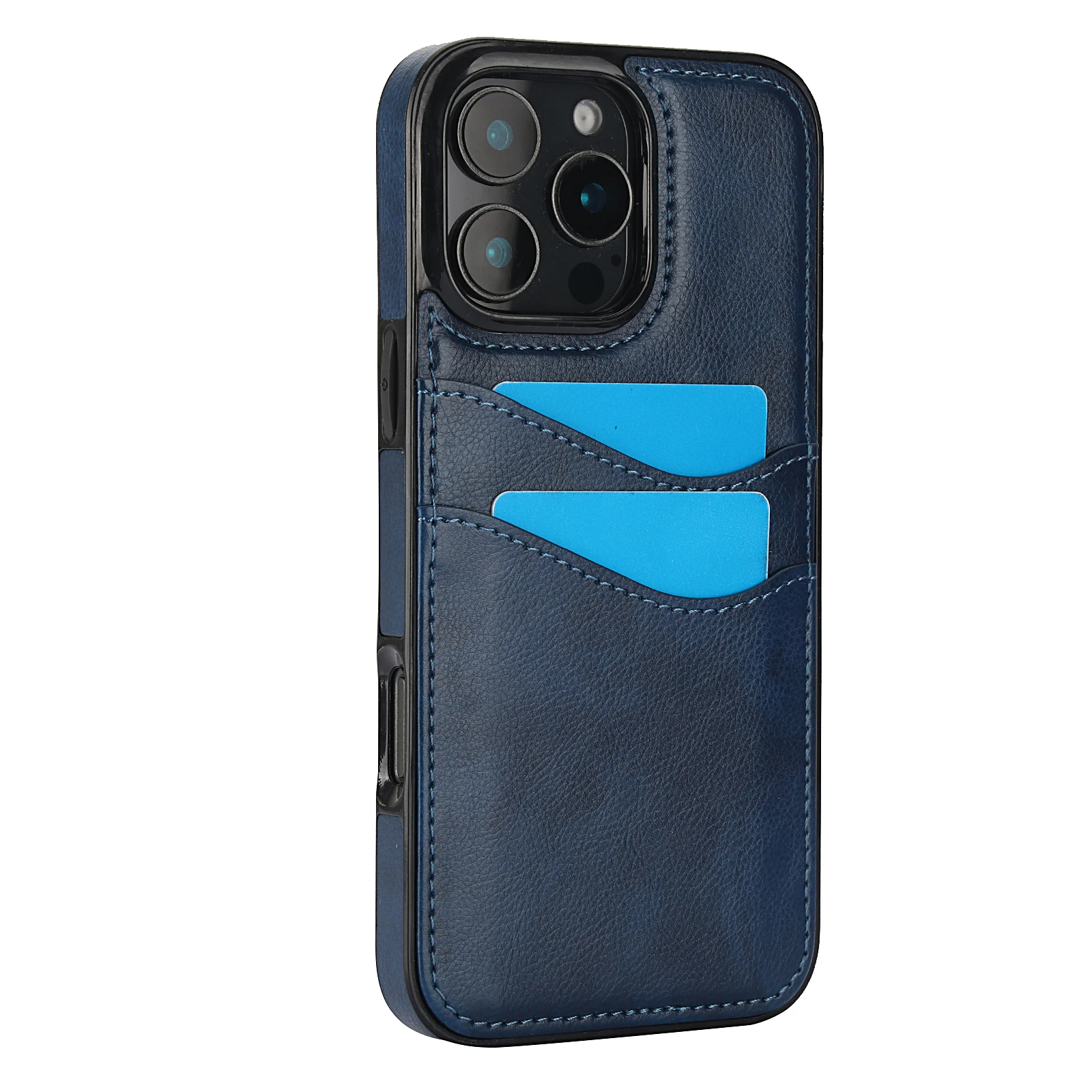 PU Leather Fashion Wallet Phone Case with Credit Card Slot