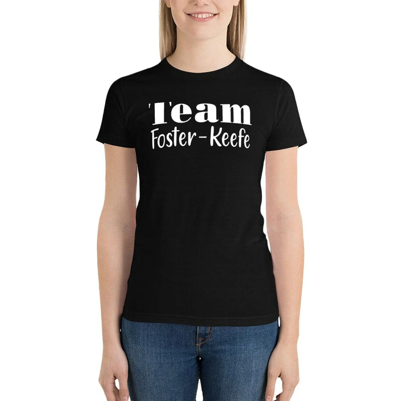 

Team Foster-Keefe T-Shirt graphics Female clothing summer top t shirts for Women graphic