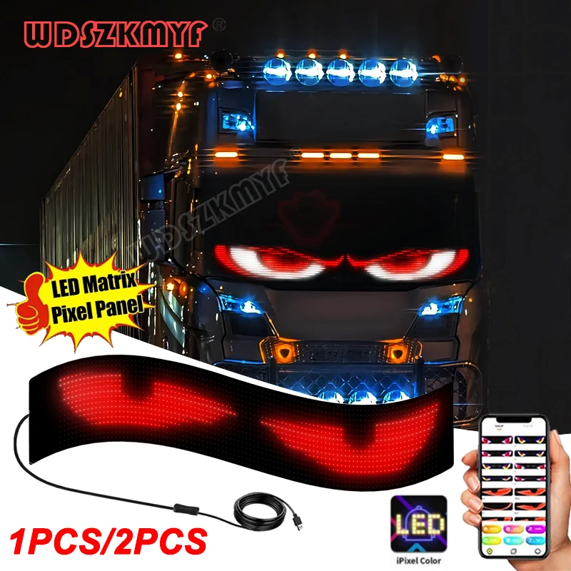 Devil's Eye LED Matrix Pixel Panel Bright Advertising LED Signs App Control Light DIY Flexible Display Car Truck accessory led modules led module led panel light led light