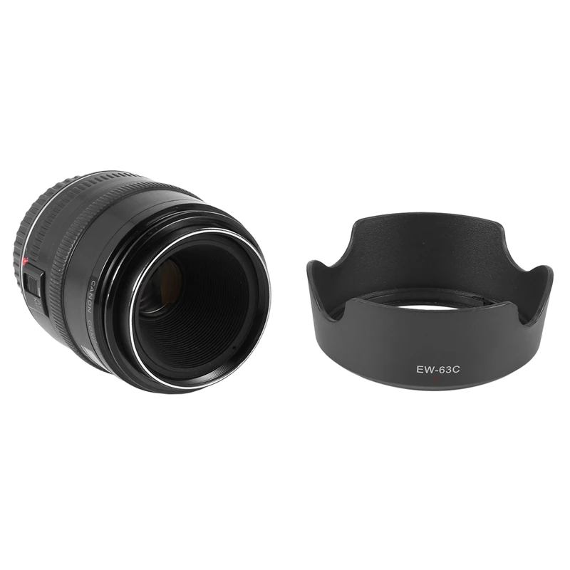 Migliori Offerte Paraluce Fotocamera Paraluce Ew-63C Ew63C Per Canon Ef-S 18-55Mm F / 3.5-5.6 Is Stm