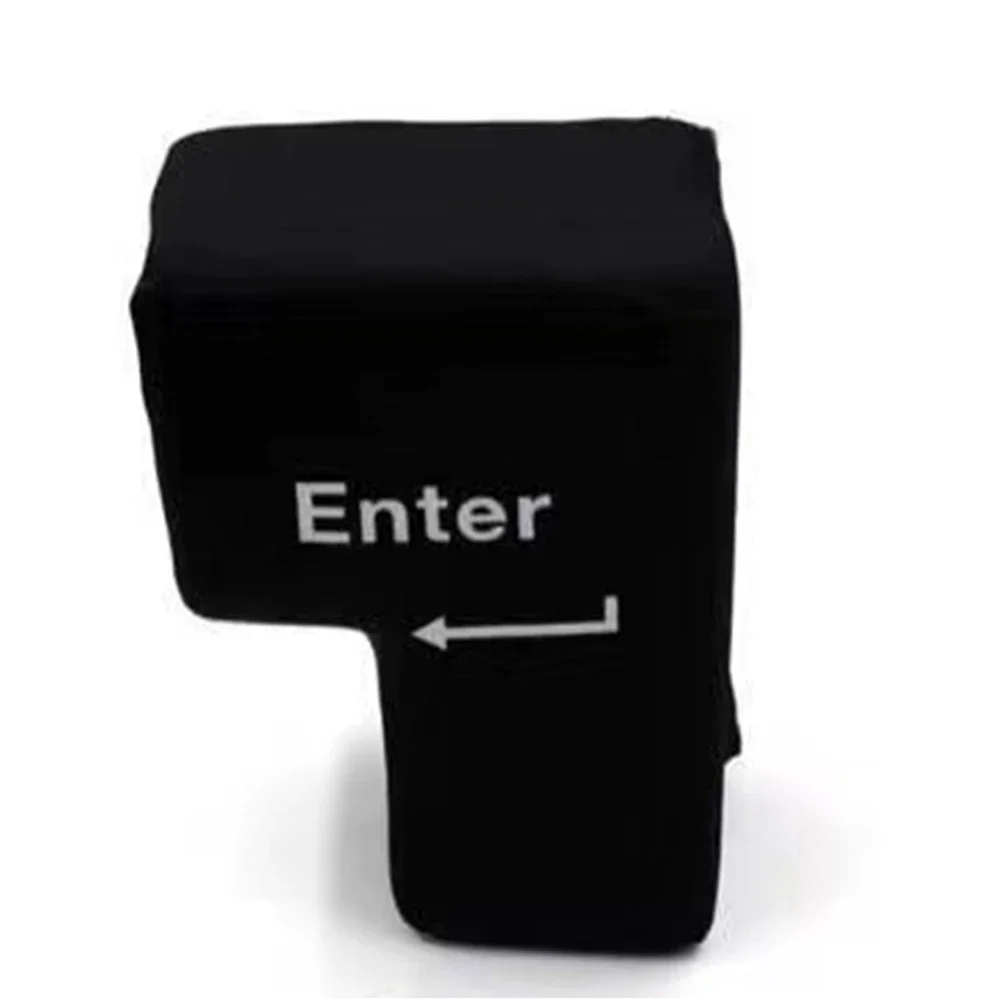 USB Enter Key Anti Stress Button Vent Pillow Soft Computer Button Return Key for Offices Decompression Pillow Stress Relief Toy Enter Button