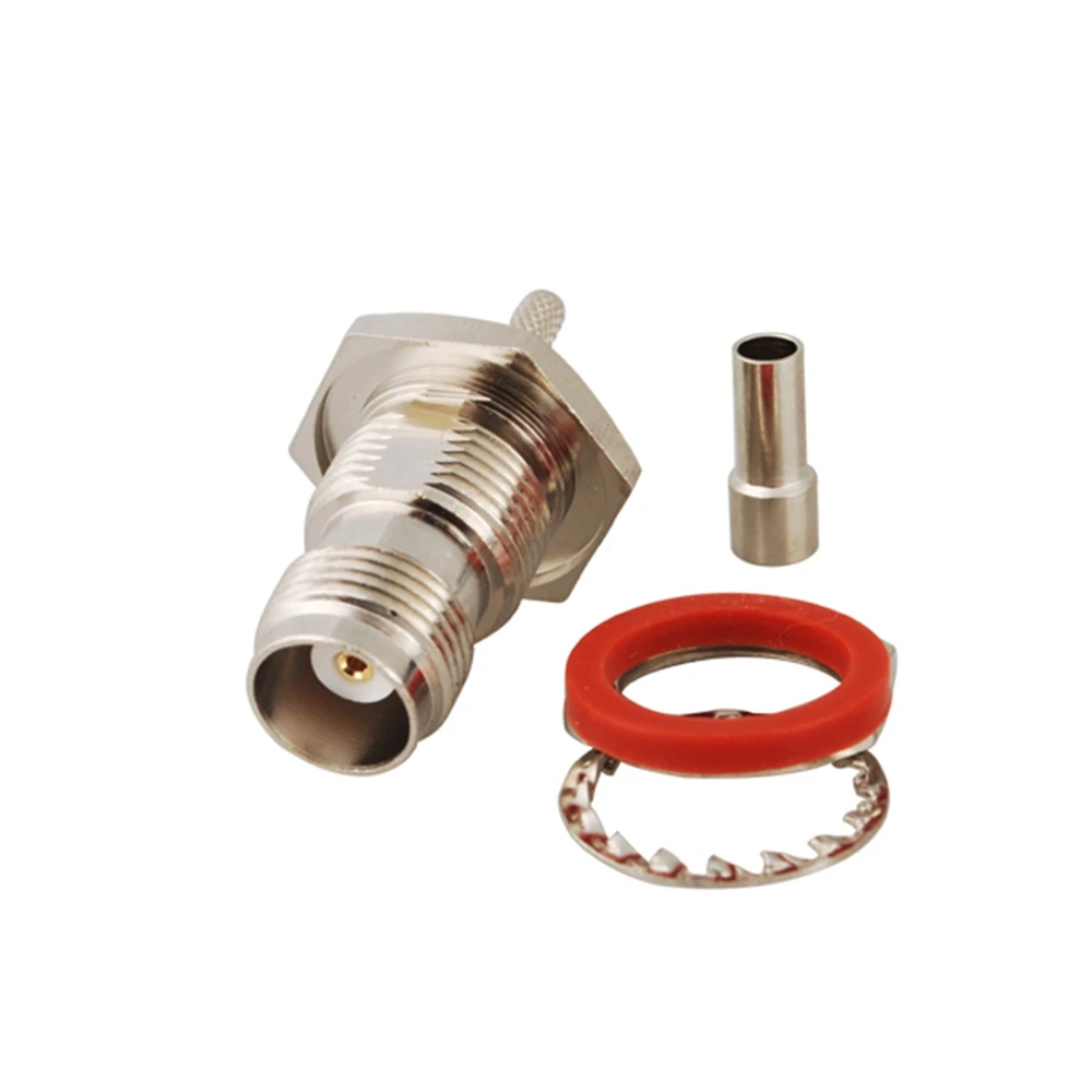 TNC Crimp Female RF Coaxial Cable Connector for RG174 RG178 RG316 LMR100