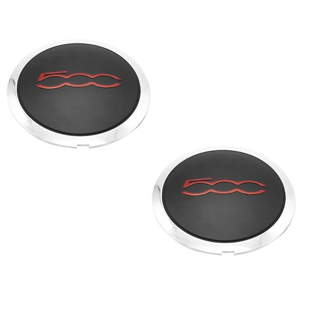 

Колпачок ступицы колеса 133 мм для Fiat 500 Abarth 68078419AC 68078421AC, 2 шт., пылезащитный чехол 51884863, серебристый + красный