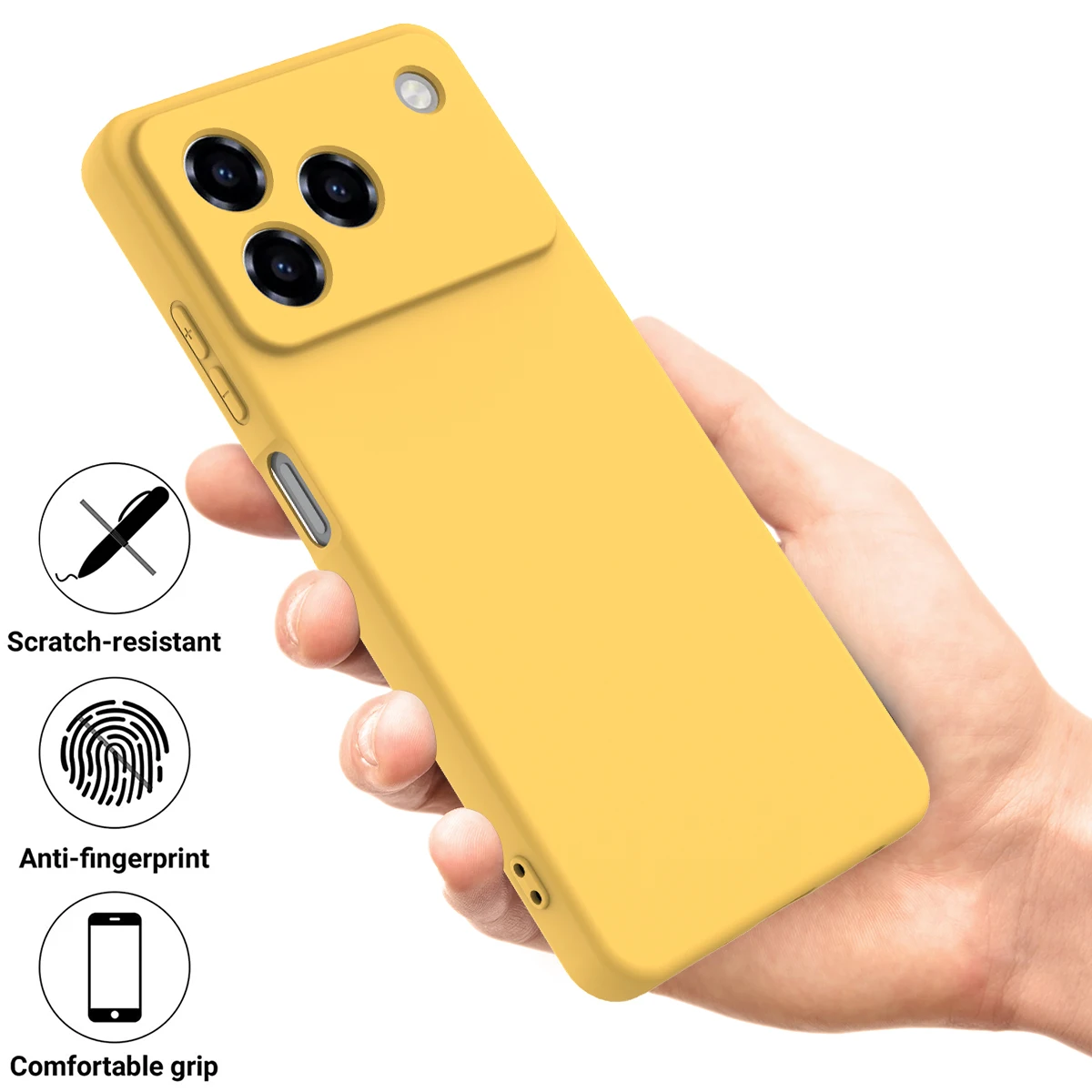 Ultra-Thin Fashion Matte Silicone Shockproof Case - Bare Feel Design