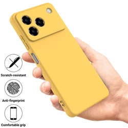Ultra - Thin Fashion Matte Silicone Shockproof Case - Bare Feel Design for ZTE Blade A56 Pro 4G (Yellow)