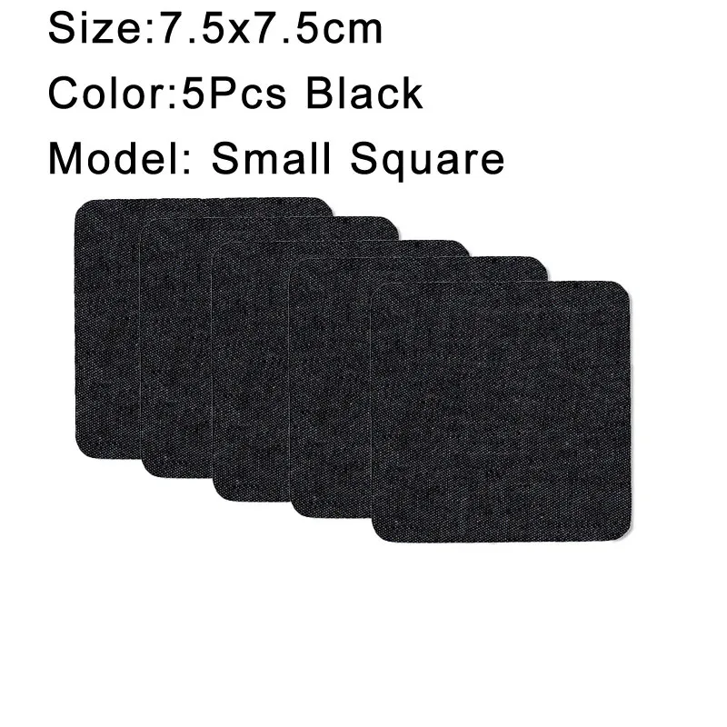 Premium Denim Iron-On Patches Set - Self-Adhesive Jean Repair & DIY Sewing Kit