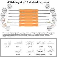 60W 98-in-1 Soldering Iron Screwdriver Set Adjustable Temperature Flux Tool Tin Wire Tweezers - Image 3