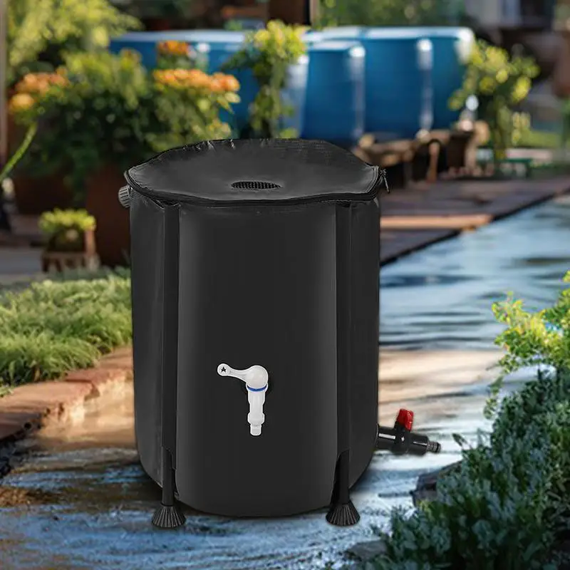 

Rain Barrel Water Collector Portable Collapsible Rain Water Storage Tank Rainwater Recovery Collector Bucket Garden Irrigation