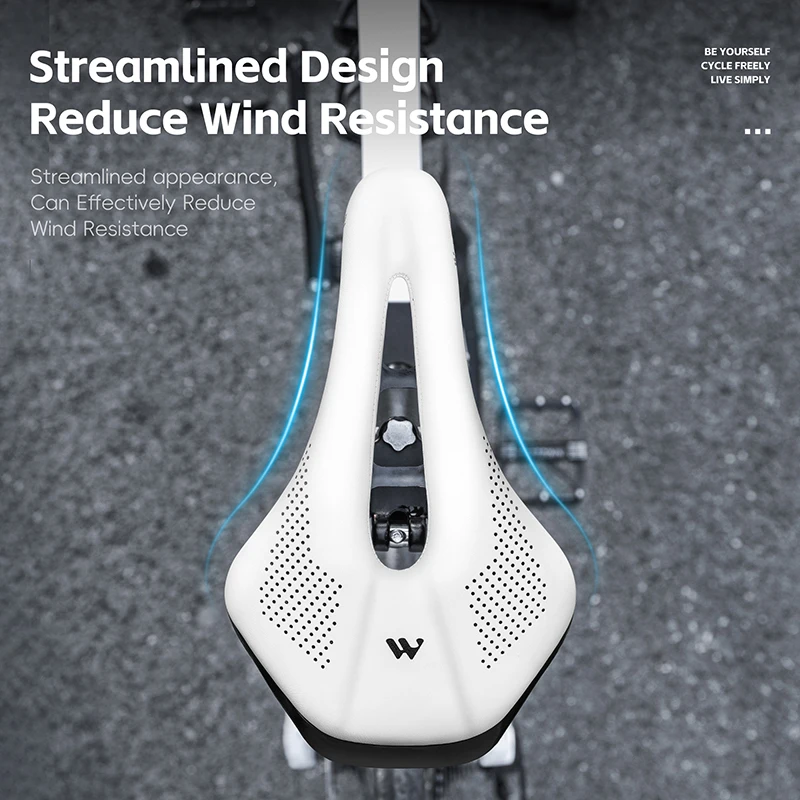 WEST BIKING Ergonomic Bicycle Saddle - Comfortable, Wear-Resistant PU Leather Cycling Seat Cushion