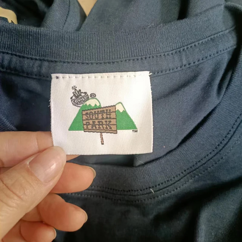 South Park Bus Stop Men's Graphic T-Shirt - Black Burnout Fabric, Short Sleeve, Adult Sizes