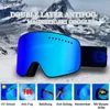 Magnetic Ski Goggles with Quick-Change Double Lens UV400 Anti-fog Ski Glasses Men Women Mountaineering Snowboard Snow Goggles 6