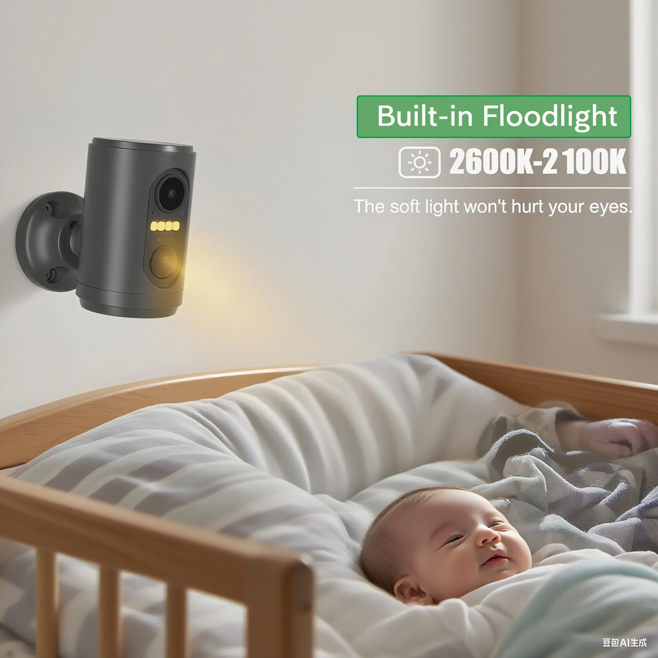 Mini telecamera a batteria 1080P Batteria incorporata Sensore PIR Rilevazione di movimento Video wireless Sicurezza CCTV HD Telecamera per baby monitor domestico - immagine 3