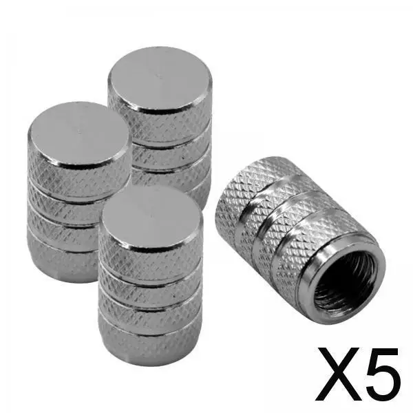 

5x4 шт. колпачки для стержней шин, воздушные колпачки для грузовиков, внедорожников, мотоциклов, серого цвета