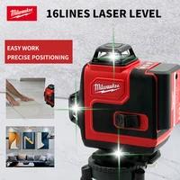 Milwaukee Laser Level Green 16 Lines 4D Self Leveling 360 Horizontal And Vertical Super Powerful Laser level Beam 2