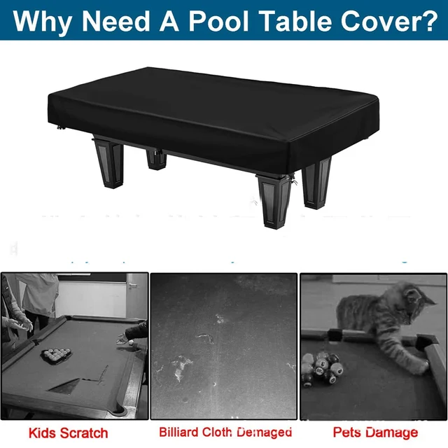 245X140X20Cm Biliárd Asztali Por Borító Terasz Bútorok Snooker Biliárdasztal -Ellátás Vízálló 210D Oxford Ruhával - Image 3