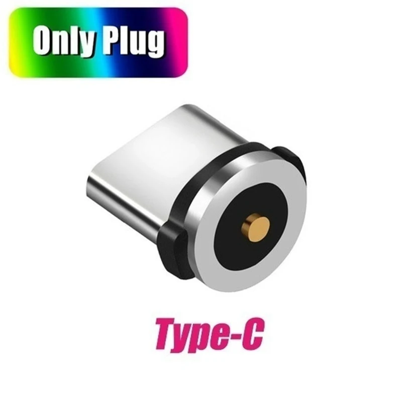 10PC/SET Round Magnetic Cable Plug 8 Pin Type-C Plugs Fast Charging Phone Magnet Charger Plug