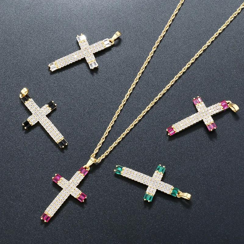 Uloveido Collana A Croce Con Ciondolo Cuore E Seme Di Senape | Placcato Oro Rosa | Incisione 'Dio è Buono' | Catena Regolabile