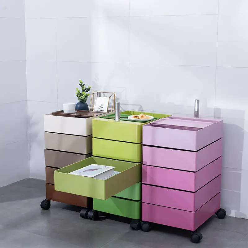 

360° Rotating Storage Cabinet , Removable Bedside Cabinet , 5 Tier Large Capacity Cabinet , Thickened ABS Cosmetics Locker