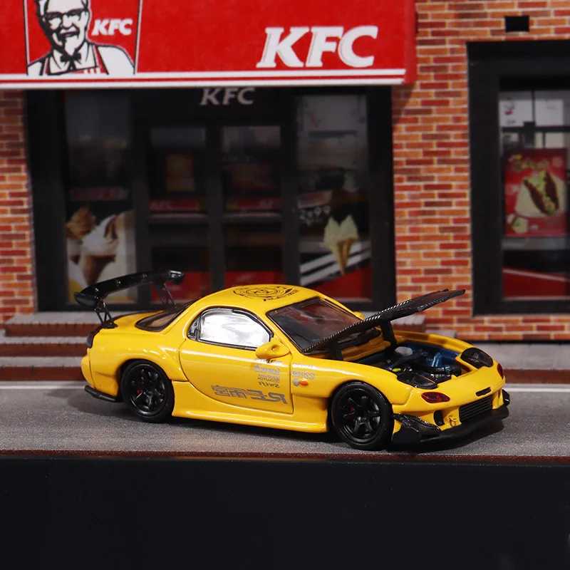 BSC 1:64 Mazda Rx7 FD3S RE rain palace, alloy car model