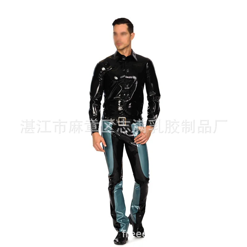 

Cross-Border European and American Aliexpress Ebay Latex Tights Men's One-Piece Delivery