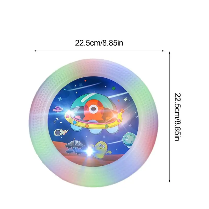 LED Flying Disc Camping Game Swivel Discs Light Up Sport Disc Safe For Competitions Team Outdoor Toy For Kids Pet