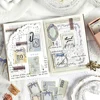 45pcs/Box Vintage Label Paper Scrapbooking Notes Handwritten Message DIY Handmade Collage Decorative Materials Office stationery 6