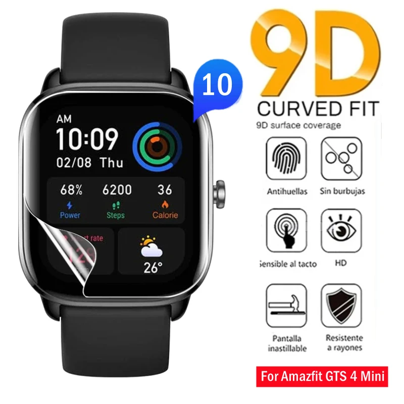 

1-10Pcs Soft TPU Film For Amazfit GTS 4 4Mini Screen Protector Anti-scratch Hydrogel Film For Huami Amazfit GTS 4 Smartwatch