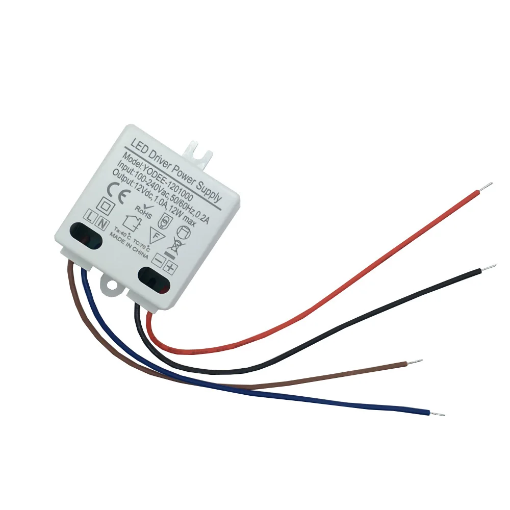 Description Picture 6 of item3W 6W 10W 12W DC12V 24V Lighting Transformer 250MA 500MA 830MA 600MA Driver Suitable For LED Light Strip 3528 5050 Power Supply