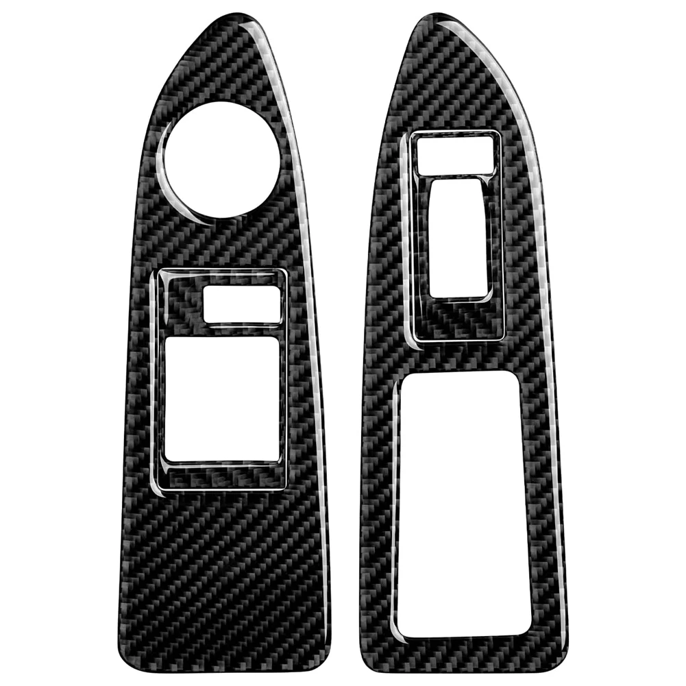 

Carbon Fiber Car Window Lift Switch Panel Trim Decals Sticker for Dodge Challenger 2008-2014 Interior