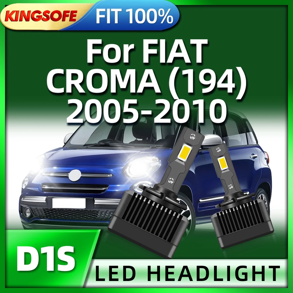 

KINGSOFE 45000LM D1S LED Headlights 6000K Auto Bulbs 1:1 Xenon HID Car Lamp For FIAT CROMA (194) 2005 2006 2007 2008 2009 2010