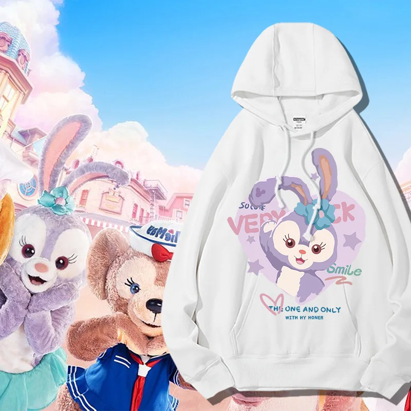 Толстовка с капюшоном Disney для девочек, осеннее платье с капюшоном, Лина, Белль, звезда, делью, пальто для девушек, платье Даффи, Ширли, розовое