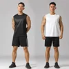 Sports Men Summer Vest Running Sportswear Quick-drying Gym Fitness Clothes Badminton Clothes Casual Sleeveless T-shorts Tops 2