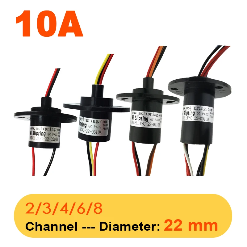 

Кольцо-скользящее для ветрогенератора, 10 А, 2/3/4/6/8 каналов