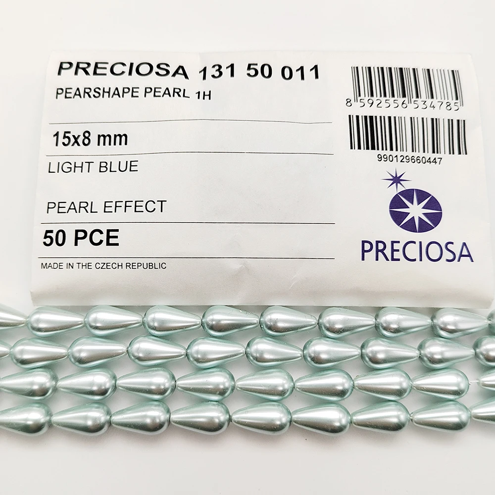 100 % echtes Preciosa 13150011 Birnenförmige Perle, 1H Tropfenperlen mit vollständig gebohrtem Loch für DIY-Schmuck – Detail 14