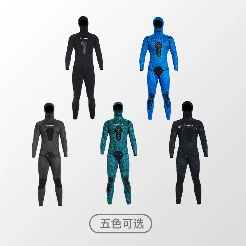 New diving suit3/5/7MMCamouflage Camouflage Fish Hunting Clothes Outdoor Fishing Split Suit Free Diving Wet Clothes