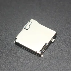 Pack of 10 Micro SD Card Slot Connectors - Push - Push Type, 9 - Pin SMD, Self Pop - up (Silver)