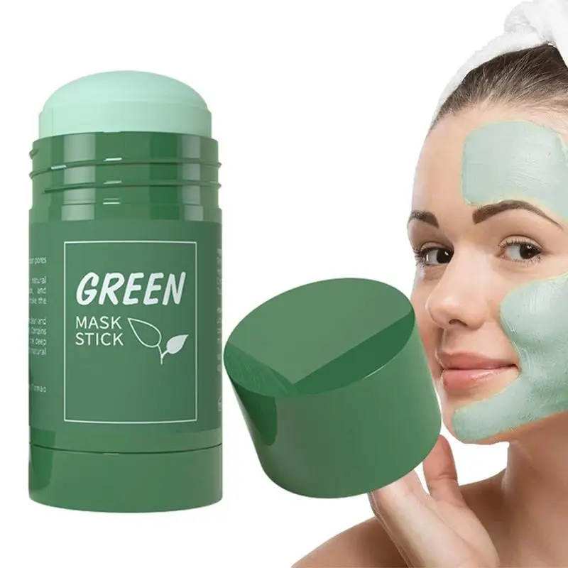 Face Clean Mask Green Tea Cleansing Stick Mask Brightening Smear Shrink Blackhead Moisturizing Deep Cleansing Mask Film Pores маска тканевая очищающая mizon dust clean up deep cleansing mask