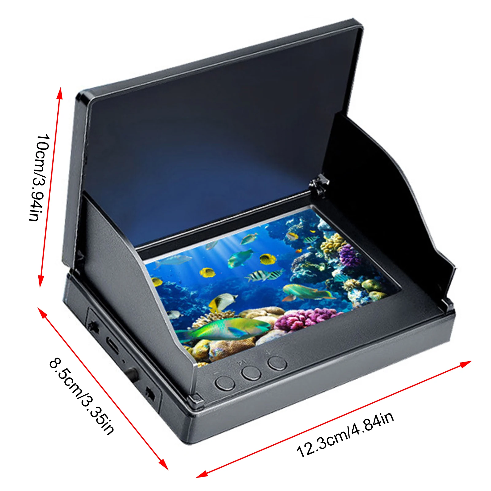 수중 어군탐지기 4.3인치 화면 야간 투시 220 °   광각 500W 픽셀 고화질 낚시용 어군탐지기 카메라