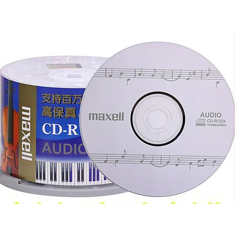Maxell Audio Disco cd em Branco Disco cd de Música Cdr 80min 700mb 32x 50 Pcs por Lote - Imagem 2