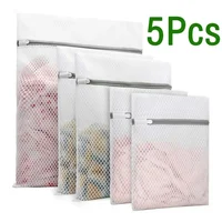 5Pcs Mesh Laundry Bags Durable Honeycomb Mesh Laundry Organizer Bags Reusable Washing Machines Bag 1