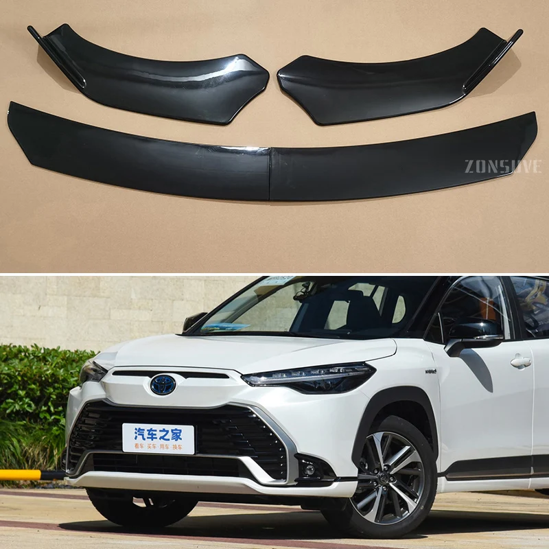 

Сплиттер губ переднего бампера для Toyota Frontlander 2022-2024 года, универсальный комплект аксессуаров для тела спойлера