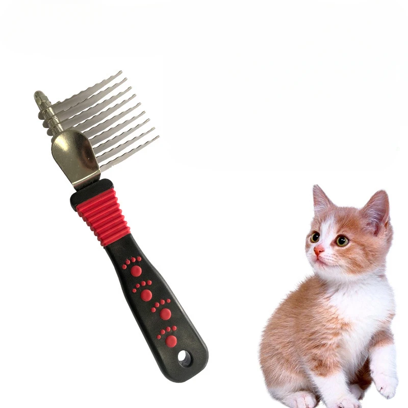 Poodle Pet Dematting Fur Rake Comb Brush Tool - Dog And Cat Comb
