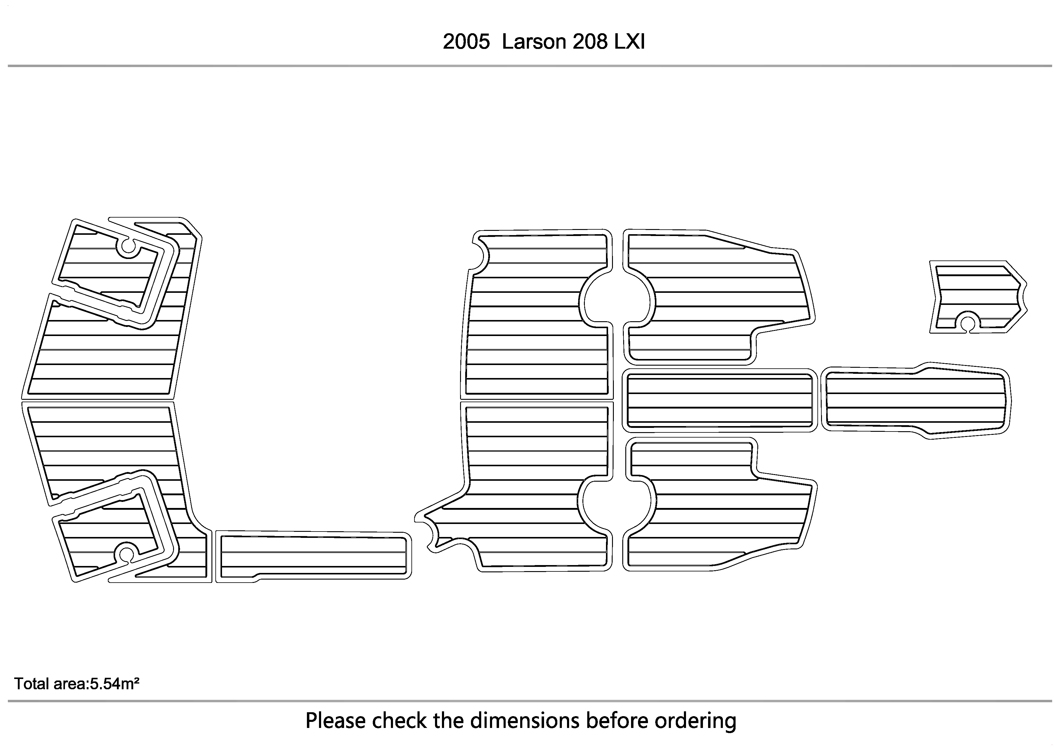 

2005 Larson 208 LXI кабина для плавания, Платформа 1/4 дюйма, 6 мм, искусственная ЭВА, для водных лыж, яхт, рыболовная лодка, нескользящий напольный коврик