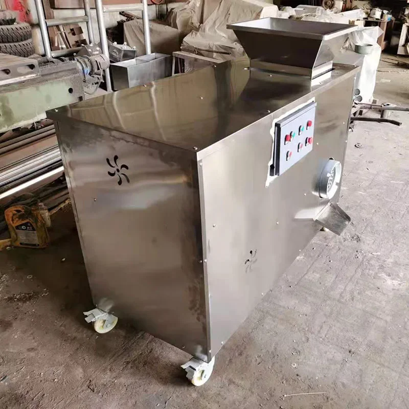 Double Shaft Small Household Garbage Shredder Tooth Roller Type Bone Frozen Meat Shredder