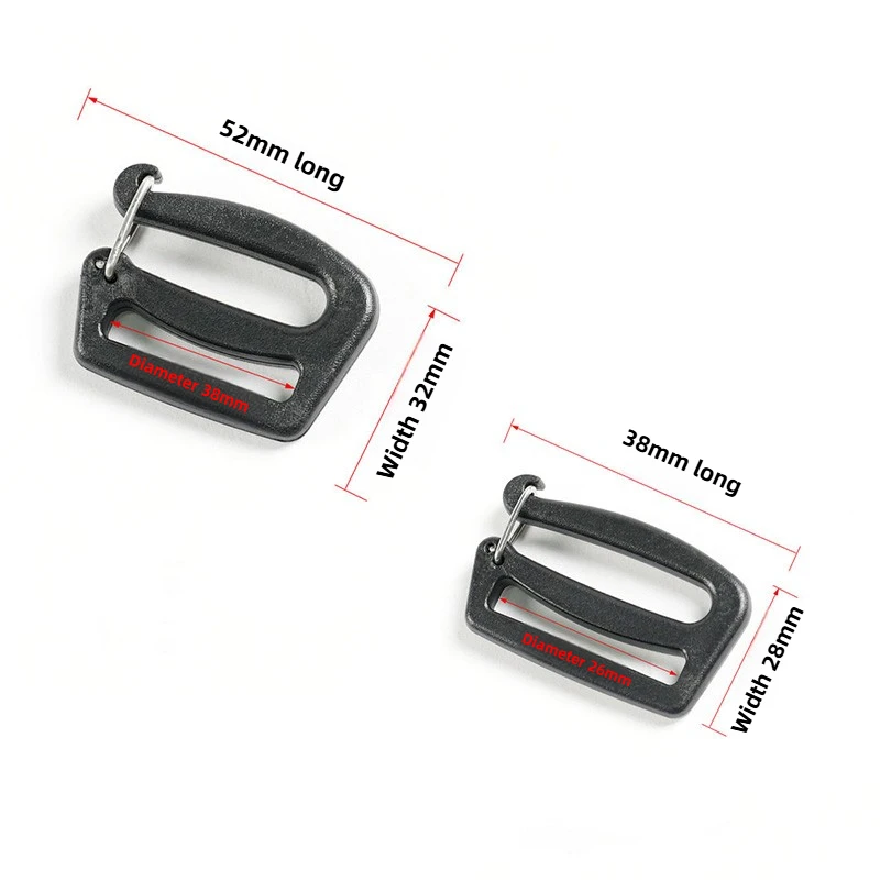 DIY G Hook Webbing Buckles 1/3/5/10pcs 25/38mm Quick Release For Backpack Bag Luggage Sack Hiking Strap Outdoor
