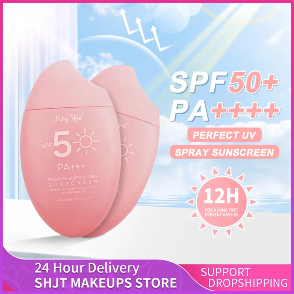 Body Sunscreen SPF 50 Light Thin Refreshing Sunscreen Protector Solar Sun Protection Cream Solar Blocker For Korean Women Face facial sunscreen sunscreen cream
