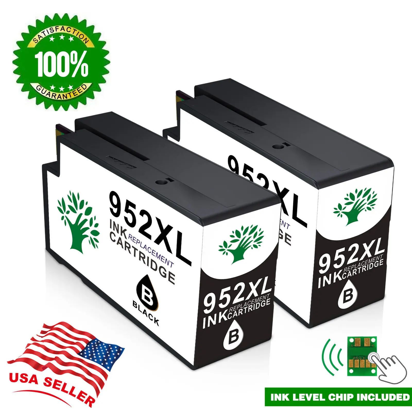 2 Inchiostro Nero Compatibile Per Hp 952Xl Officejet Pro 7720 7740 8210 8216 8702 8710