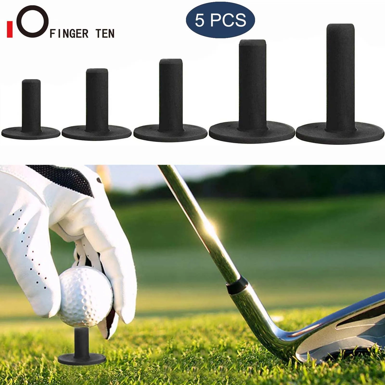 5Pcs Driving Range Practice Golf Tees Rubber 1.5 2.25 2.75 3 3.13 inch