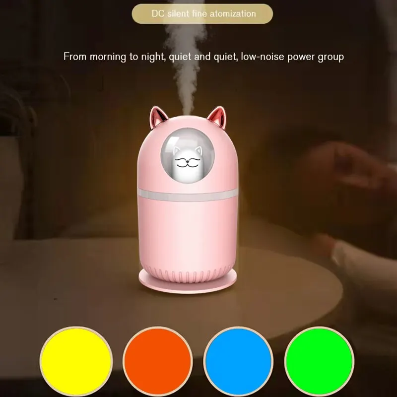 Car Humidifier Atomized Aromatherapy Ambient Lamp Sprayer Air Purifier