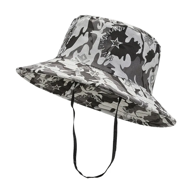 2023 New Men Bucket Hats Summer Outdoor Fishing Sunscreen Hat Cap Hunting  Hiking Outdoor Camo Sunscreen Cap - AliExpress